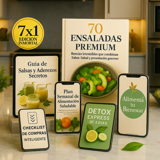 70 Ensaladas Premium + 6 BONUS EXCLUSIVOS!